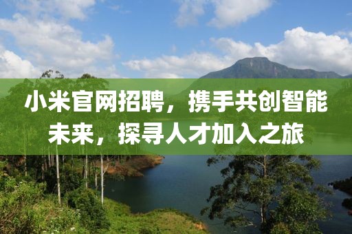 小米官网招聘，携手共创智能未来，探寻人才加入之旅